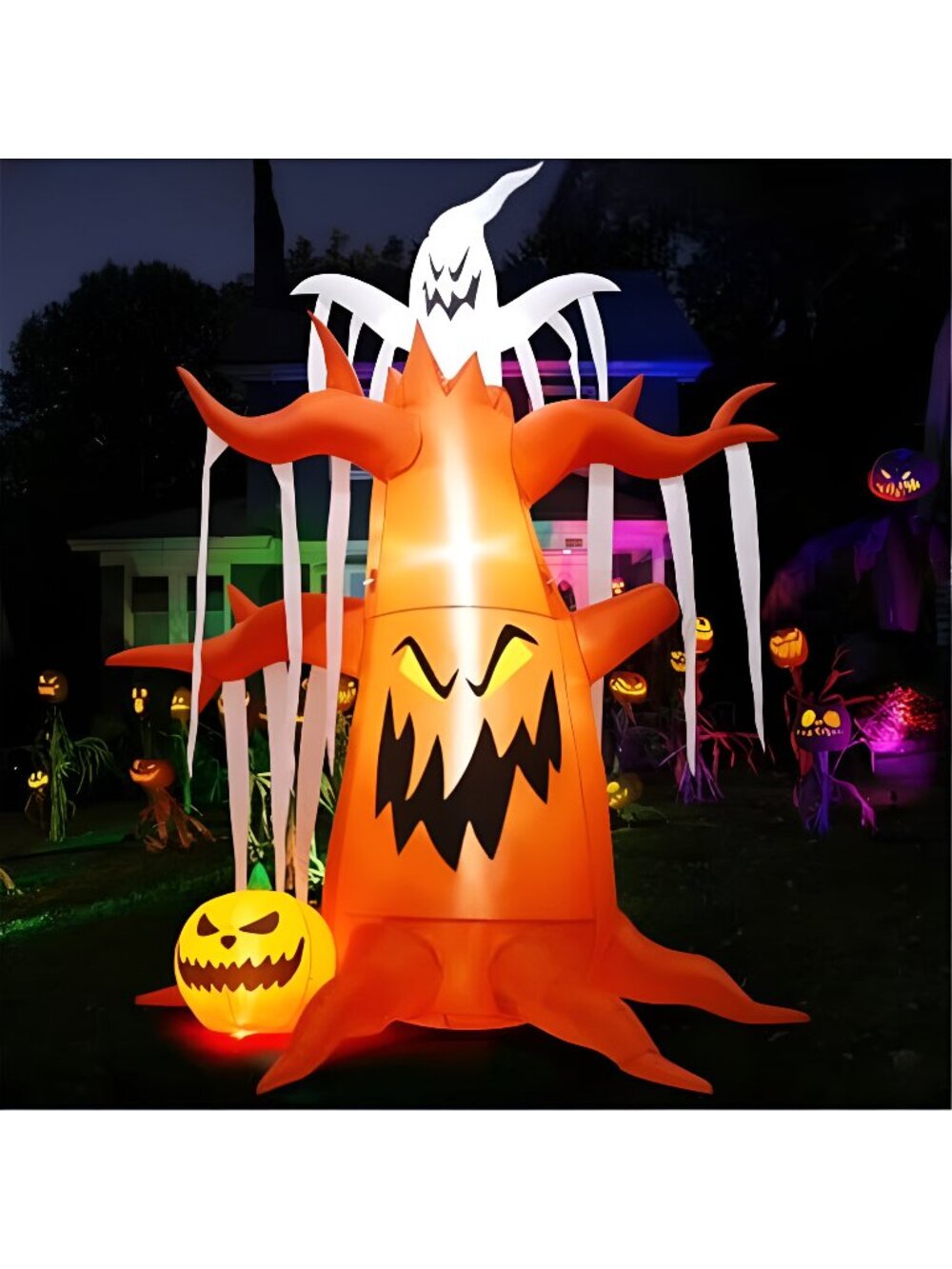 10 FT Halloween Inflatables Tree Outdoor Decorations Blow Up Yard Scary
